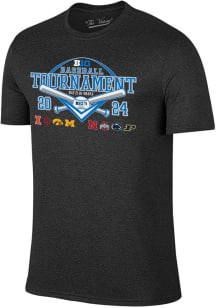 Big Ten Black 2024 Big Ten Baseball Tournament Short Sleeve T Shirt