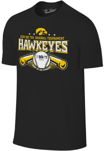 Iowa Hawkeyes Black 2024 Big Ten Baseball Tournament Short Sleeve T Shirt