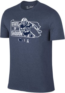 Saquon Barkley Penn State Nittany Lions Navy Blue Football State Short Sleeve Fashion Player T Shi..