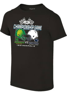 Big Ten Youth Black 2024 Big Ten Football Championship Flags Short Sleeve T-Shirt