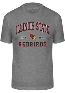 Illinois State Redbirds Graphite Triblend Short Sleeve Fashion T Shirt