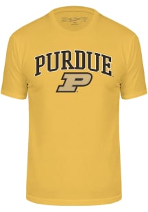 Purdue Boilermakers Gold Cotton Short Sleeve Fashion T Shirt