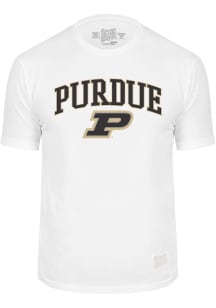 Purdue Boilermakers White Cotton Short Sleeve Fashion T Shirt