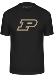 Purdue Boilermakers Black Cotton Short Sleeve Fashion T Shirt