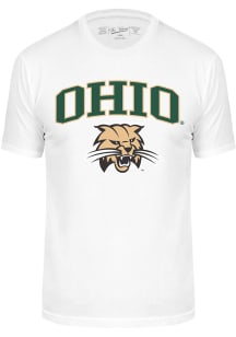 Ohio Bobcats White Cotton Short Sleeve Fashion T Shirt