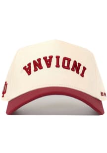 No Rivals Indiana Hoosiers Upside Down Adjustable Hat - Natural