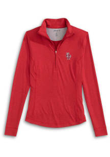 Johnnie O Indiana Hoosiers Womens Crimson Susie Qtr Zip