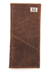 Michigan Wolverines Leather Secretary Mens Bifold Wallet