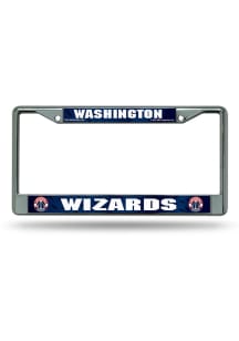Washington Wizards Decal Chrome License Plate Frame - Silver