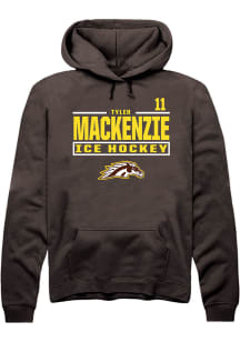 Tyler Mackenzie Western Michigan Broncos Mens Brown NIL Stacked Box Player Hood