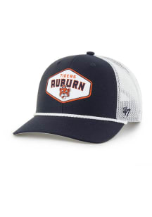 47 Auburn Tigers Ace Out Rope Trucker Adjustable Hat - Navy Blue