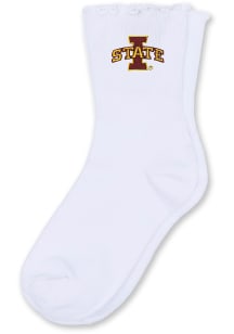 Iowa State Cyclones Lettuce Hem Youth Quarter Socks