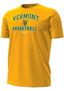 Under Armour Vermont Catamounts Gold Basketball Performance Short Sleeve T Shirt