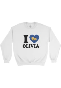 Olivia Babcock Pitt Panthers Mens White Exclusive Crew Player Crew