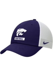 Nike K-State Wildcats Basketball Rise Trucker Adjustable Hat - Purple