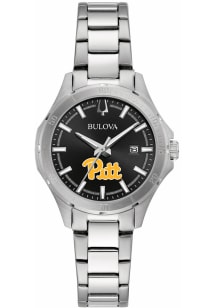Bulova Pitt Panthers Sport Stainless Steel Womens Watch