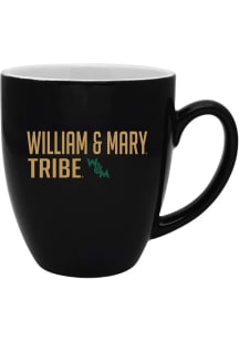 William & Mary Tribe 16oz Two Tone Bistro Ceramic Mug - Black