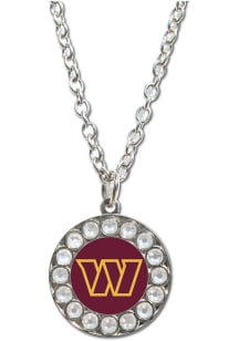Mojo Washington Commanders Rhinestone Womens Necklace