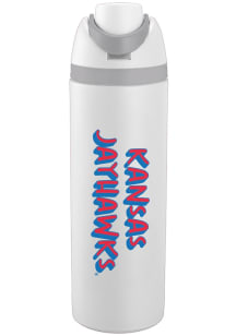 Kansas Jayhawks 24oz Oahu Stainless Steel Bottle - White