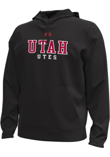 Under Armour Utah Utes Mens Black Flat Name Hood