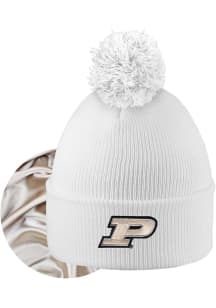 LogoFit Purdue Boilermakers White Monroe Womens Knit Hat