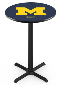Michigan Wolverines Cross Base Pub Table