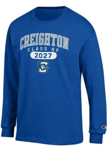 Champion Creighton Bluejays Blue Class of 2027 Jersey Long Sleeve T Shirt