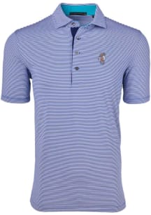 Greyson Florida Gators Mens Light Blue Swinging Albert Saranac Short Sleeve Fashion Polo