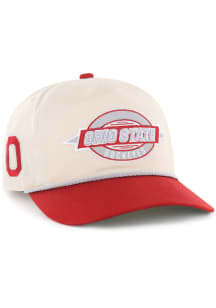 47 Ohio State Buckeyes Frame Out Hitch Adjustable Hat - Ivory
