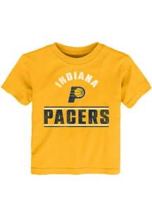Indiana Pacers Toddler Gold Double Bar Short Sleeve T-Shirt