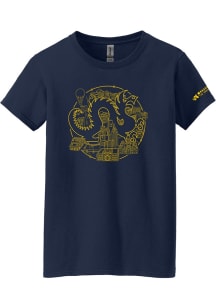 Summit Sportswear Drexel Dragons Womens Navy Blue Welcome Week 2017 Short Sleeve T-Shirt