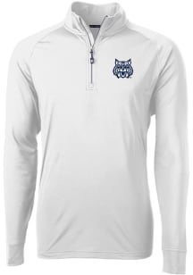 Cutter and Buck Arizona Wildcats Mens White Adapt Knit Long Sleeve Qtr Zip Pullover