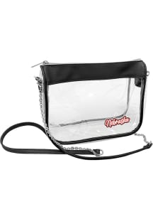 Logo Brands Nebraska Cornhuskers Black Primary Hype Clear Bag