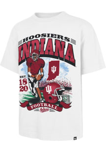 47 Indiana Hoosiers White Foundation Football Short Sleeve Fashion T Shirt