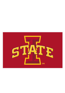 Iowa State Cyclones Team Logo Grommet Silk Screen Grommet Flag - Red