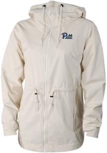 Columbia Pitt Panthers Womens White Heat Seal Lily Park Light Weight Jacket