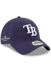 New Era Tampa Bay Rays 2026 Postseason Side Patch 9TWENTY Adjustable Hat - Navy Blue