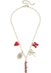 Nebraska Cornhuskers Paperclip Charm Necklace
