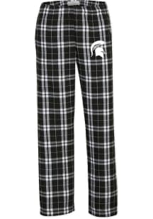 Michigan State Spartans Youth Black Flannel Sleep Pants