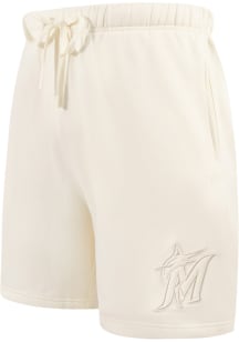 Pro Standard Miami Marlins Mens White Neutral Shorts