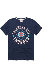 Homage Oklahoma City Thunder Navy Blue City Edition 2025 Short Sleeve Fashion T Shirt