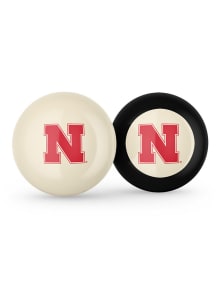 Nebraska Cornhuskers Team Logo Cue Ball and 8 Ball Combo Billiard Balls