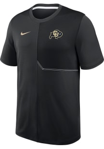 Nike Colorado Buffaloes Black Dri-Fit Coach Short Sleeve T Shirt