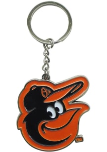 Baltimore Orioles 3MM Silver Keychain - Black
