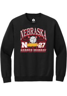 Harper Murray Nebraska Cornhuskers Mens Black NIL Name Number Net Player Crew
