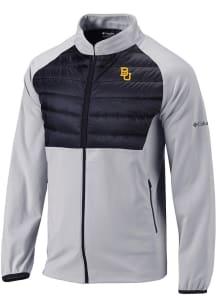 Columbia Baylor Bears Mens Grey Heat Seal In the Element Medium Weight Jacket