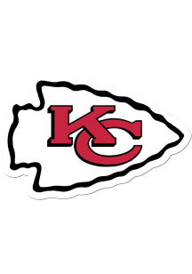 Kansas City Chiefs 8 inch Auto Decal - Red