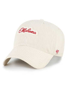 47 Oklahoma Sooners Natural Rope Script Clean Up Womens Adjustable Hat
