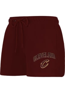 Pro Standard Cleveland Cavaliers Womens Maroon Classic Chenille Shorts