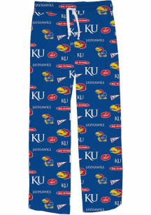 Vive La Fete Kansas Jayhawks Youth Blue Team Graphic Sleep Pants
